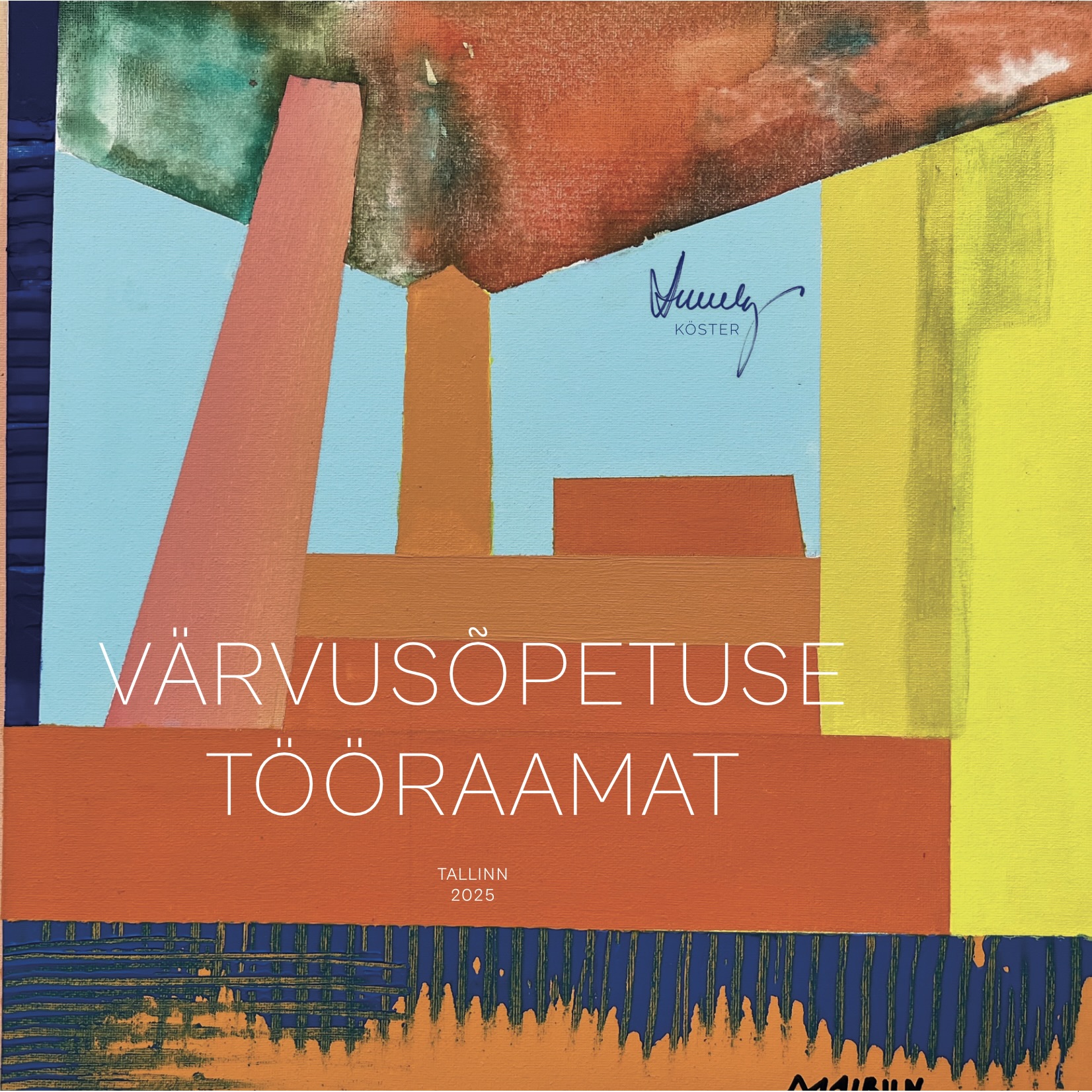 Värvusõpetuse tööraamatu esikaan, detail